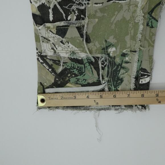 Rockstar Original Jeans Men 30x34 Brown Shake Tree Camo Stacked Flare Streetwear - Picture 12 of 13